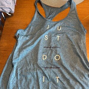 Nike Gray Cut Out Tank Top Relaxed Style